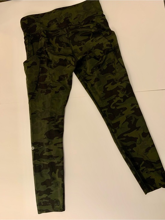 lululemon athletica Pants - lululemon athletica Olive Green Camo High-Rise Leggings Sz 8-10